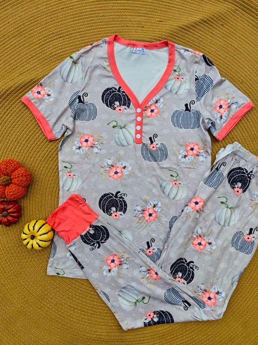 Woodland Pumpkins Fall Pajamas - SALE!