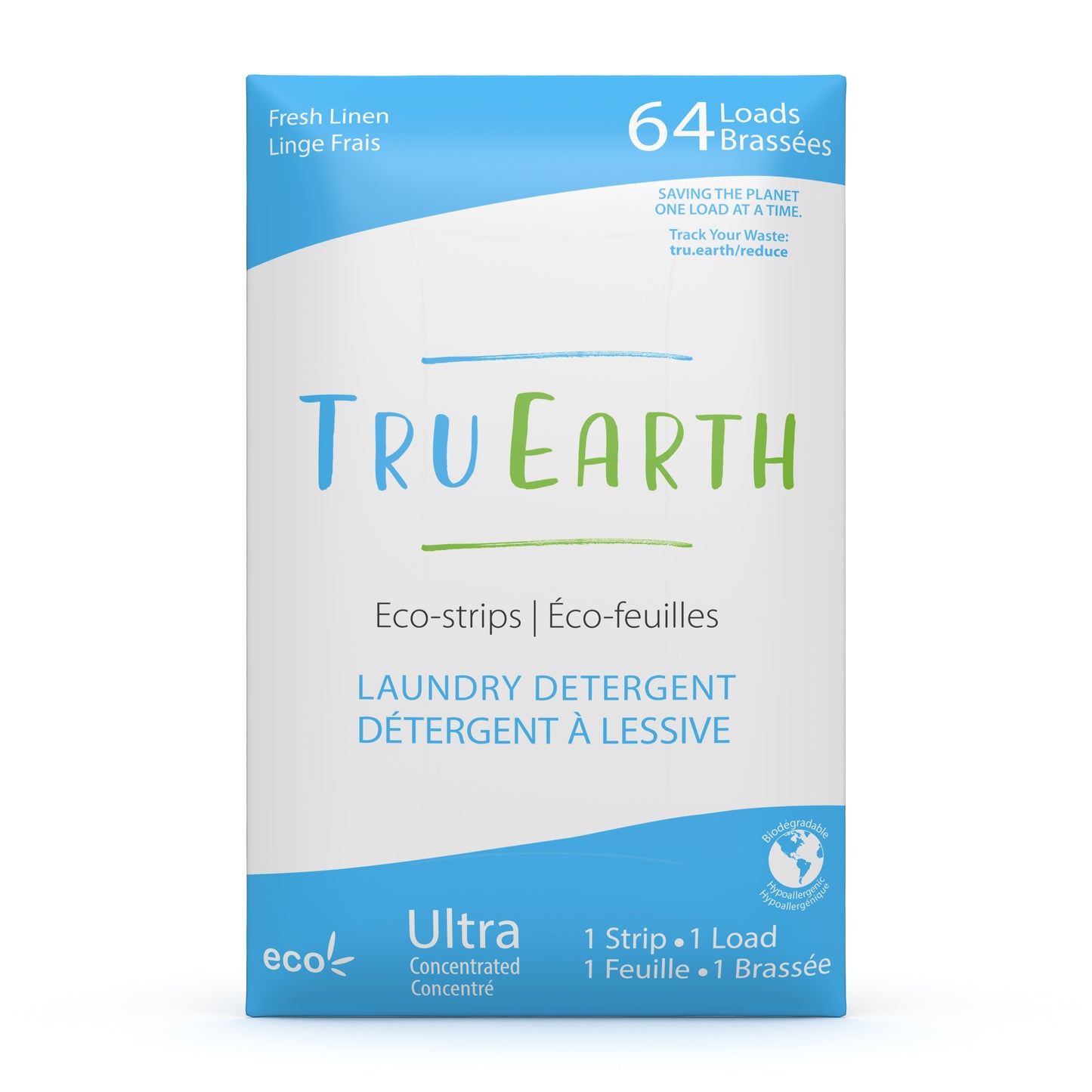 Tru Earth Laundry Strips - Fresh Linen - 32 Loads