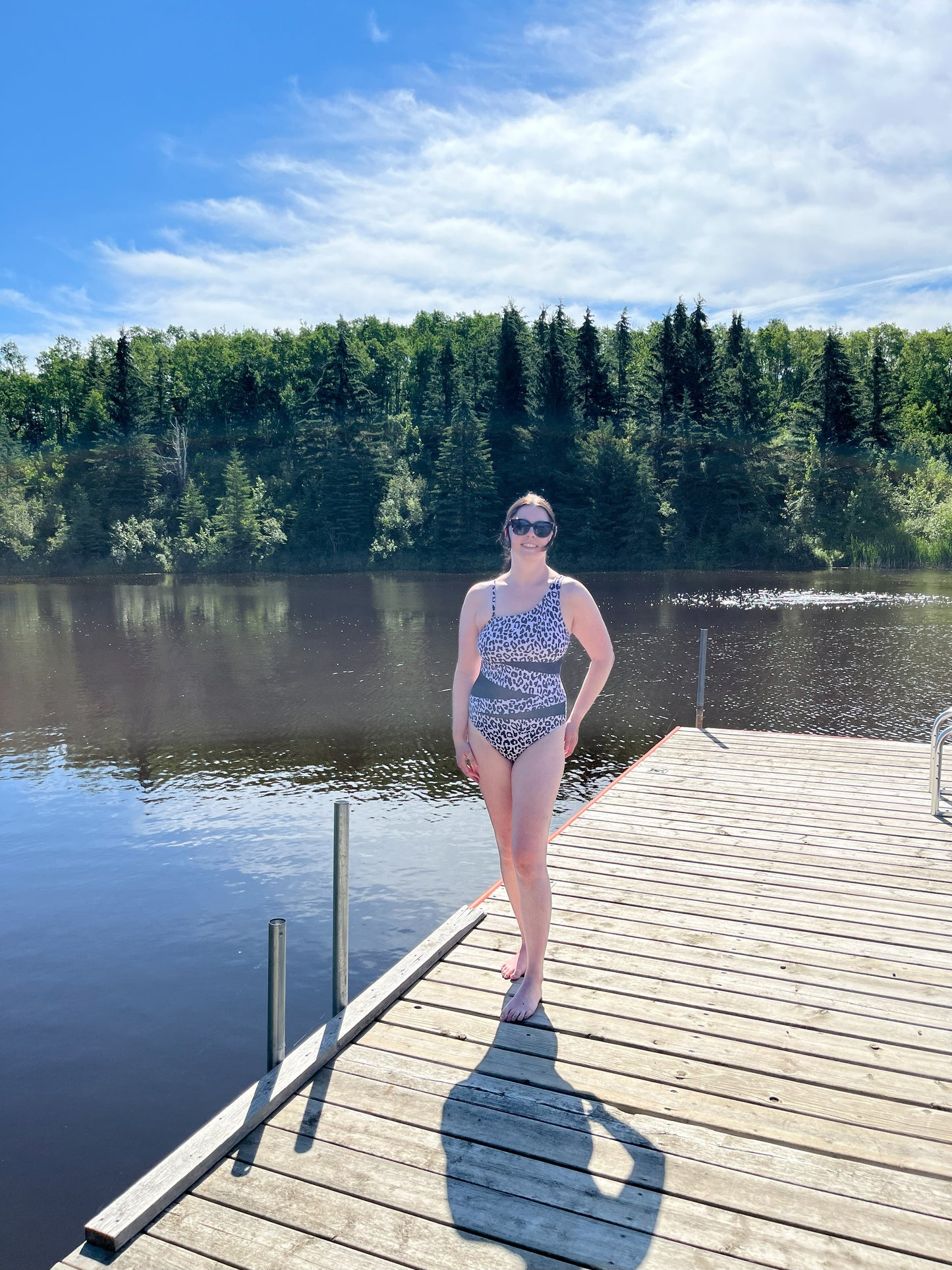 Cheetah Mesh Cut-out Swimsuit