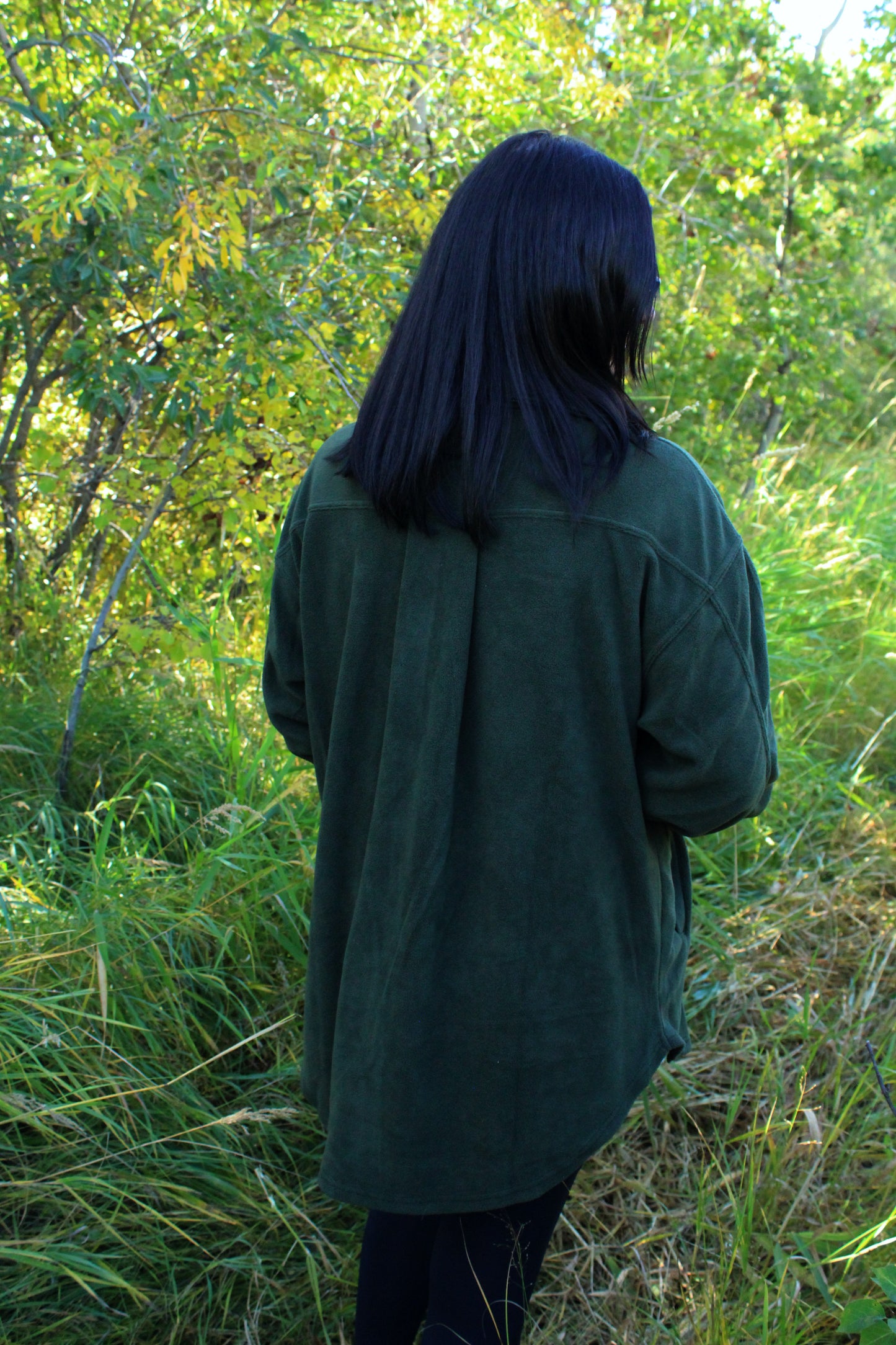 Olive Fleece Shacket - SALE!